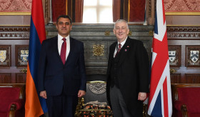 H.E. Varuzhan Nersesyan, Ambassador of Armenia to the UK, paid a courtesy visit to the Rt., Hon. Sir Lindsay Hoyle, Speaker of the UK House of Commons.