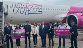 Inaugural direct flight between London and Yerevan